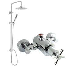 Ultra Pixi Sequential Exposed Thermostatic Shower Valve w/ Telescopic Riser Kit - Chrome