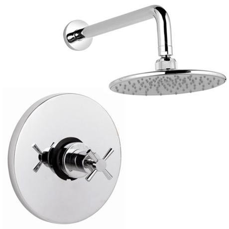 Ultra Pixi Sequential Thermostatic Shower Valve with Fixed Head and Arm - Chrome