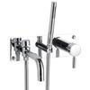 Ultra Helix Single Lever Wall Mounted Bath Shower Mixer - Chrome - PK320