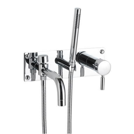 Ultra Helix Single Lever Wall Mounted Bath Shower Mixer - Chrome - PK320