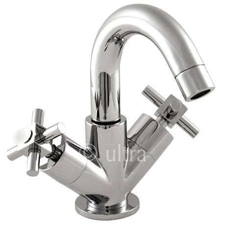 Ultra Titan Mono Basin Mixer w/ Swivel Spout & Waste - Chrome