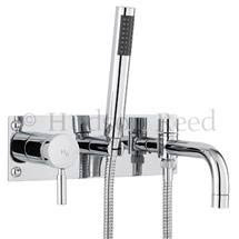 Hudson Reed Tec Single Lever Wall Mounted Bath Shower Mixer - Chrome - PN350