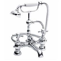 Traditional Edwardian Bath/Shower Mixer with Kit and Wall Bracket - TED304
