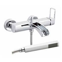 Premier - Nevada Wall Mounted Open Spout Bath/Shower Mixer with Kit & Wall Bracket - TNE304