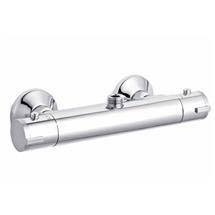 Premier - ABS Round Thermostatic Bar Valve - Bottom Outlet - Chrome - VBS001