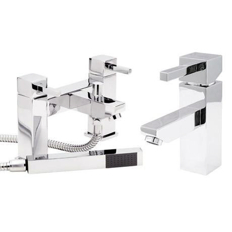 Prime Modern Basin and Bath Shower Mixer - Chrome