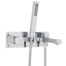 Hudson Reed Kia Wall Mounted Bath Shower Mixer - Chrome - PT350