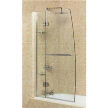 Aqualux - Pura Large Sail Bath Screen with Storage - FBS0151AQU