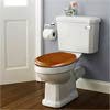 Premier - Carlton Deluxe Ceramic WC Pan & Cistern with Antique Pine Seat