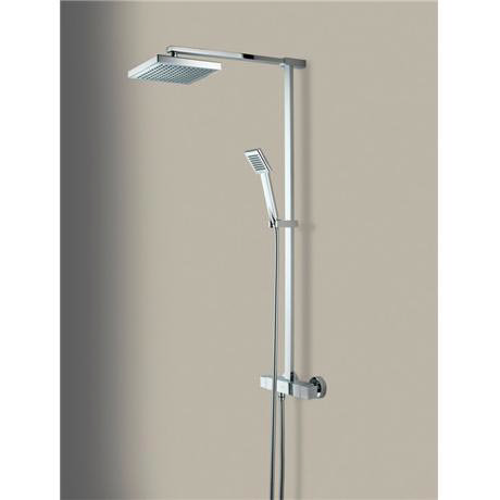 Bristan Quadrato Thermostatic Bar Shower Valve w/ Rigid Riser & Fast Fit Kit