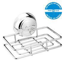 Croydex Twist 'N' Lock Small Soap Basket - Chrome