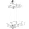 Croydex Twist 'N' Lock 2-Tier Shelf - Chrome