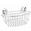 Croydex Twist 'N' Lock Large Storage Basket - Chrome