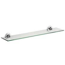 Croydex - Worcester Flexi-Fix Glass Shelf - Chrome - QM461441