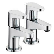 Bristan Quest Contemporary Basin Taps - Chrome - QST-1/2-C