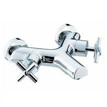 Bristan Quadrant Wall Mounted Bath Filler - Chrome - QT-WMBF-C