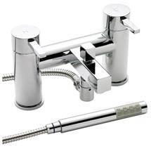 Series Q  Bath Shower Mixer with Shower Kit & Wall Bracket - Chrome - QTY314