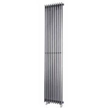 Quinn Adagio Single Column Radiator - Vertical - Silver - 6 x Size Options