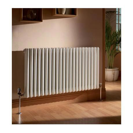 Quinn Forza 4 Column Radiator - Horizontal - White - 10 x Size Options