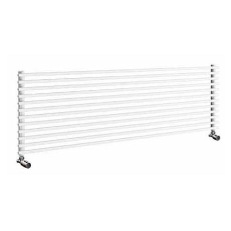 Quinn Plaza Tube Radiator - Horizontal - White - 6 x Size Options