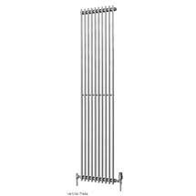 Quinn Plaza Tube Radiator - Vertical - Chrome - 3 x Size Options