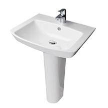 RAK - Highline 55cm luxury contemporary style 1 tap hole basin with full pedestal