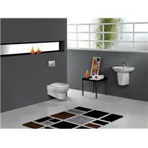 RAK - Infinity Wall Hung 4 Piece Set - Toilet & 50cm Basin with Half Pedestal