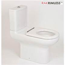 RAK - Compact Special Needs Extended Projection Rimless CC Toilet - Seat Selection