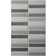 Studio Conran - Starcross Mixed Grey Mosaic Wall Tile - 248x398mm - Satin - RAN00194
