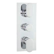 Ultra Ratio Concealed Thermostatic Triple Shower Valve - Rectangular Plate - RATV53