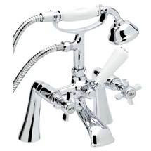 Regent Traditional Bath Shower Mixer - Chrome
