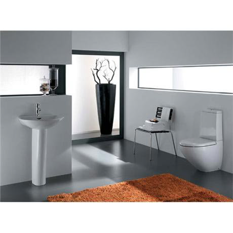 RAK Reserva 4 Piece Suite - Close Coupled WC & 55cm Basin 