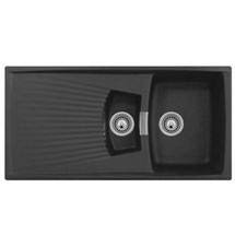 Reginox Vienna 1.5 Composite Granite Kitchen Sink - Onyx Black