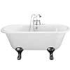 Grosvenor 1490mm Double Ended Free Standing Bath with Chrome Leg Set