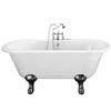 Grosvenor 1700mm Double Ended Free Standing Bath with Chrome Leg Set