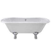 Grosvenor 1700mm Double Ended Free Standing Bath with Chrome Leg Set