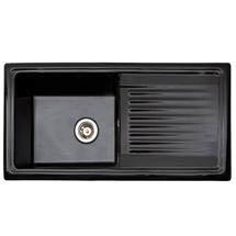 Reginox - Black Ceramic 1.0 Bowl Kitchen Sink - RL404CB