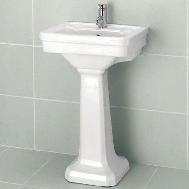 Rochester 1 Tap Hole 550 Basin and Pedestal Set