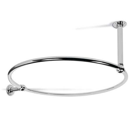 Round Double Support Curtain Rail - 3 Colour Options