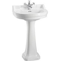 Burlington - Edwardian Regal Round Medium Basin and Pedestal - B6-1THP9