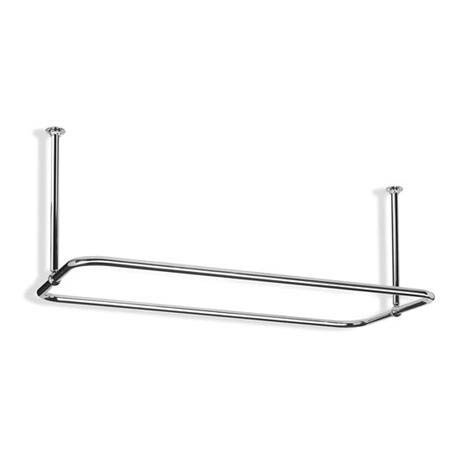 Rectangular Shower Curtain Rail - Chrome - 2 Size Options