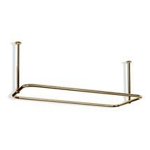 Rectangular Shower Curtain Rail - Gold - 2 Size Options