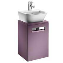 Roca - The Gap wall hung base unit with basin W555 x D415 - Matt Grape