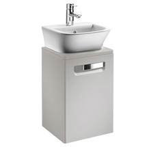 Roca - The Gap wall hung base unit with basin W400 x D320 - Matt Beige