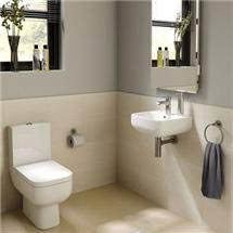 RAK Series 600 Cloakroom Suite - Close Coupled WC and 40cm Hand Basin