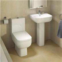 Rak Series 600 Close Coupled Dual Flush WC With Basin