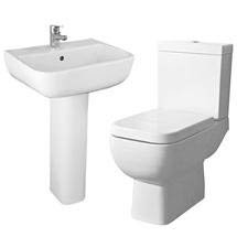 RAK Series 600 WC PAK with Soft Close Seat and 1TH Basin