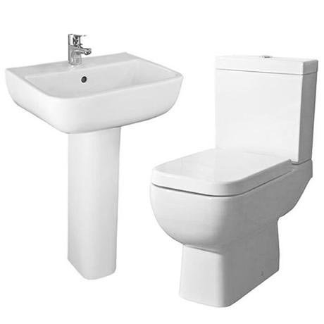 RAK Series 600 WC PAK with Soft Close Seat and 1TH Basin