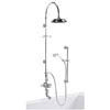 Burlington Avon Thermostatic Valve with Bath Spout Riser & Slider Kit - Claremont Tap - H104-CL