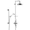 Burlington Avon Thermostatic Valve with Riser & Slide Shower Kit - Claremont Tap - H17-CL